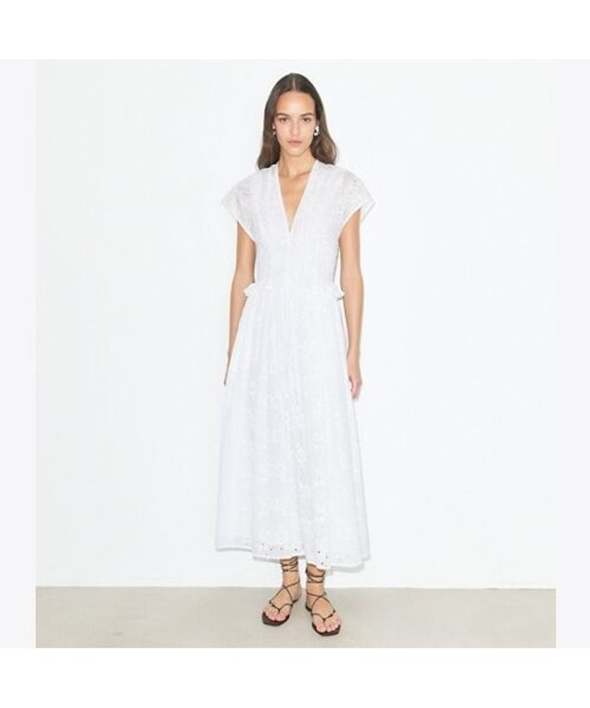 토리버치(TORYBURCH) 아일렛 코튼 드레스 - 화이트