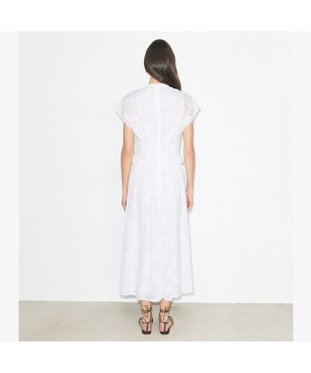 토리버치(TORYBURCH) 아일렛 코튼 드레스 - 화이트