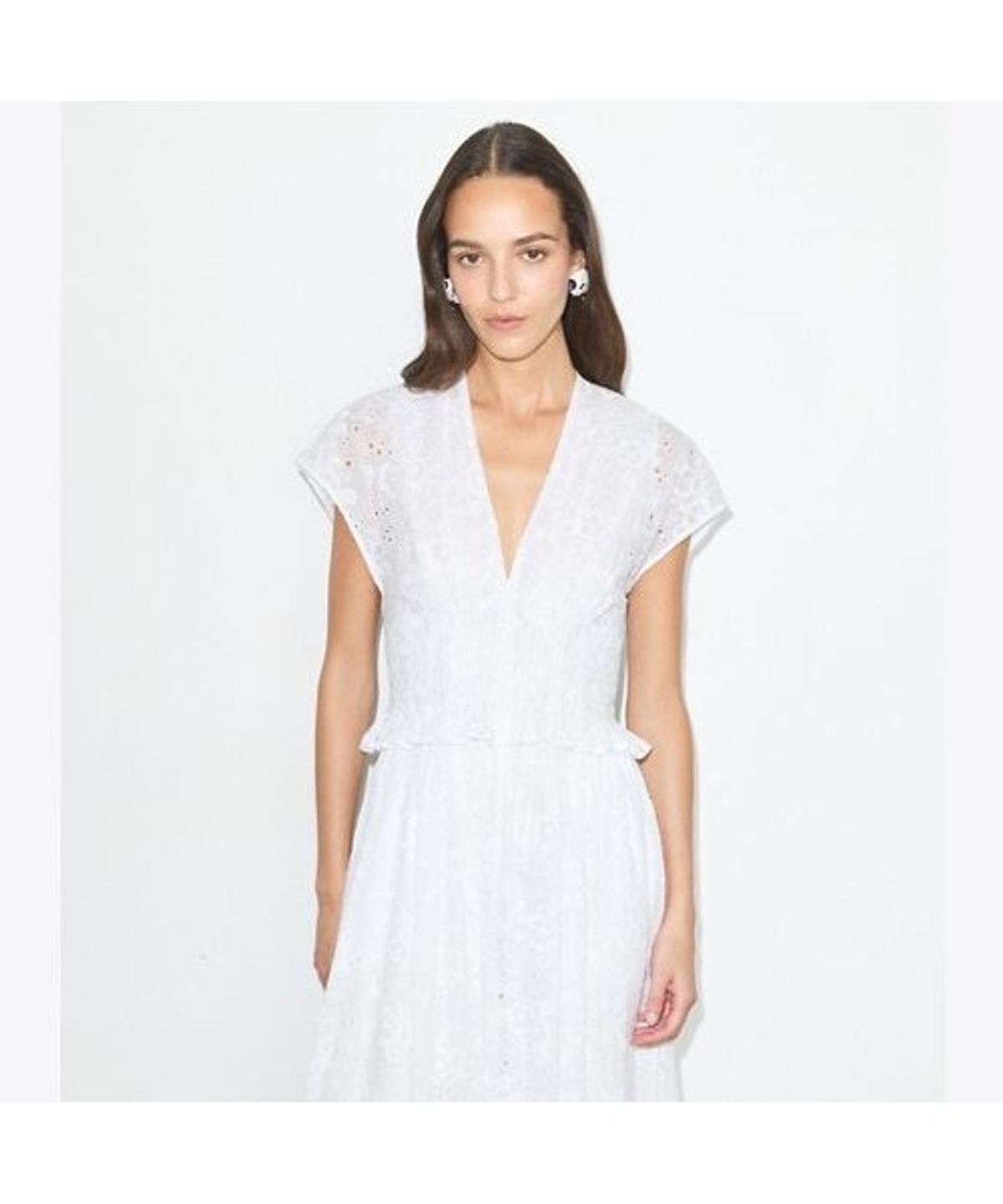 토리버치(TORYBURCH) 아일렛 코튼 드레스 - 화이트