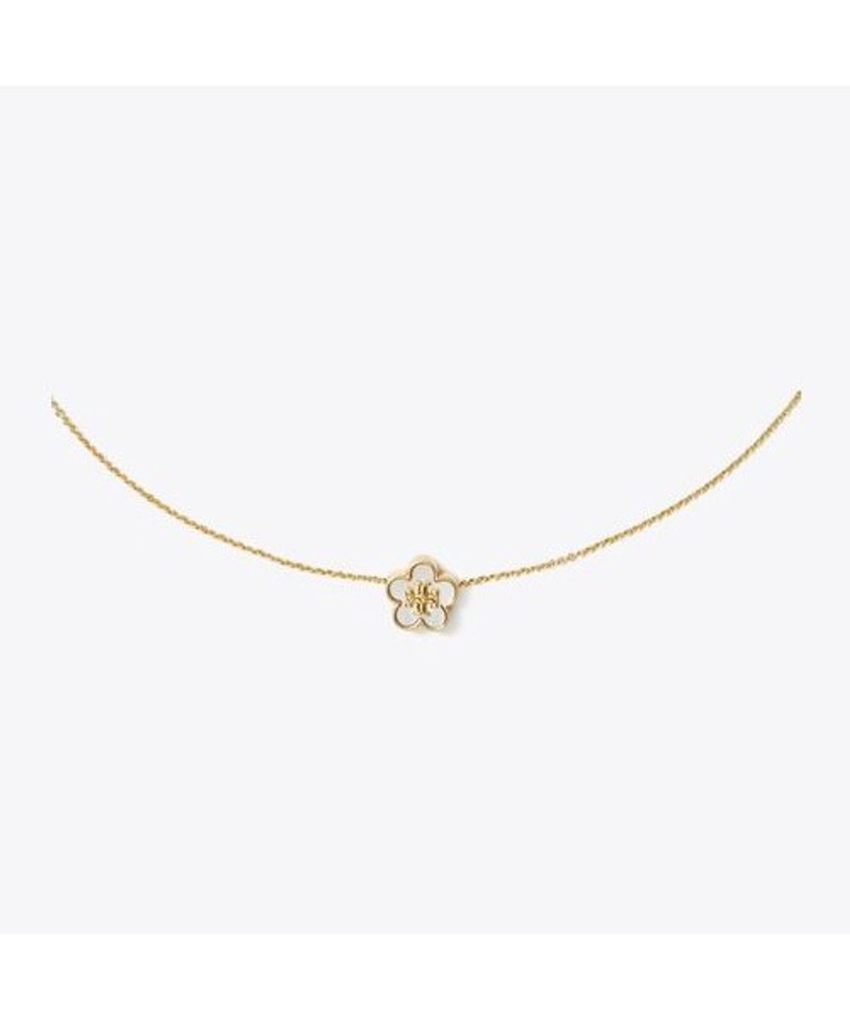 토리버치(TORYBURCH) 포겟 미 낫 마더 오브 펄 펜던트 네크레이스 - 토리 골드 / 마더 오브 펄