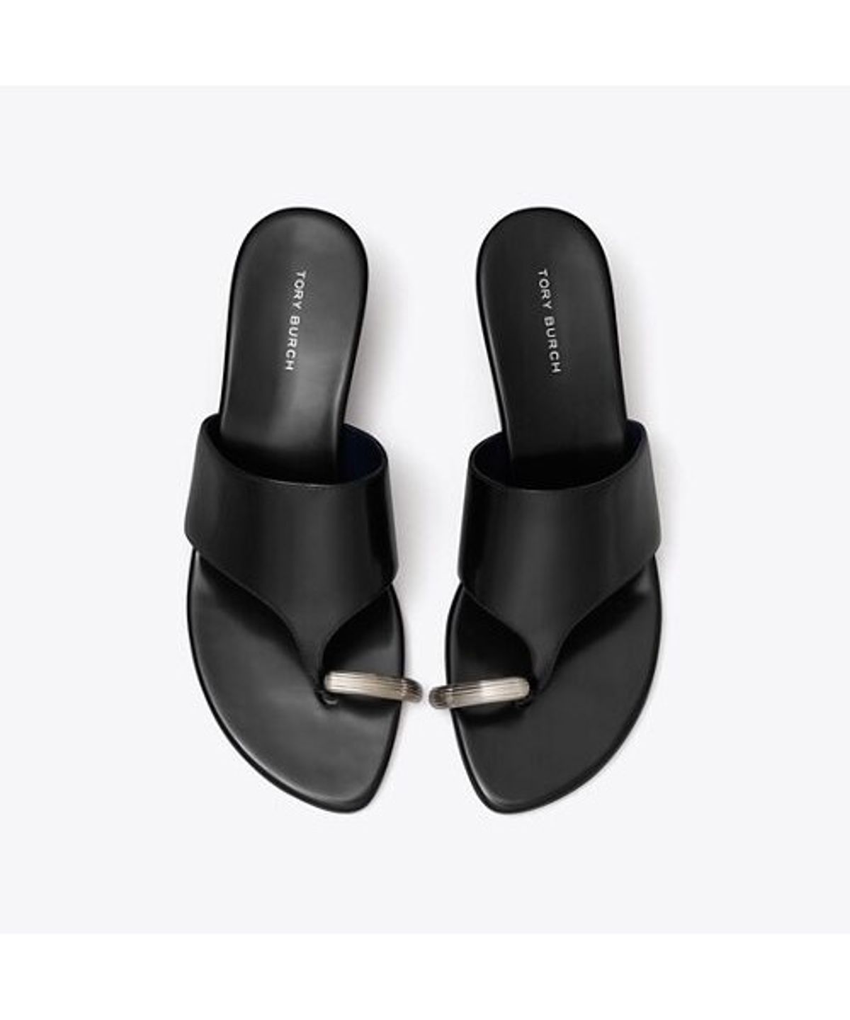 토리버치(TORYBURCH) 피어스드 웻지 45Mm - 퍼펙트 블랙