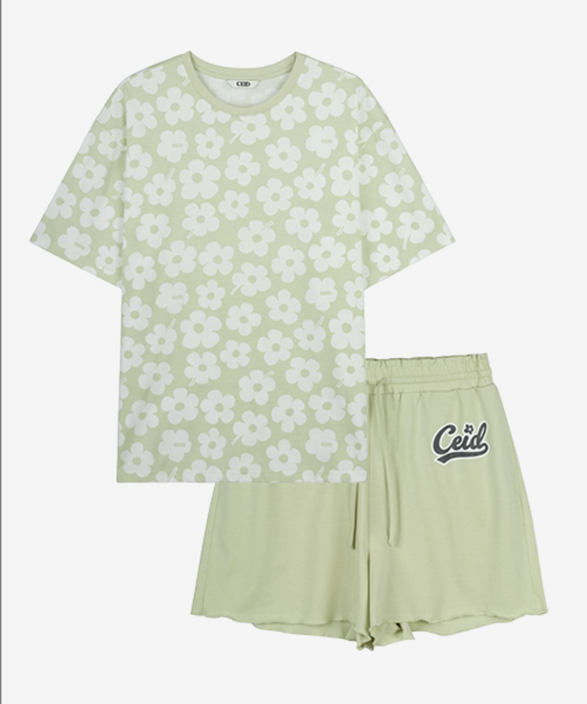 세이드(CEID) [w] 블룸 컴포트 라운지 반팔 셋업