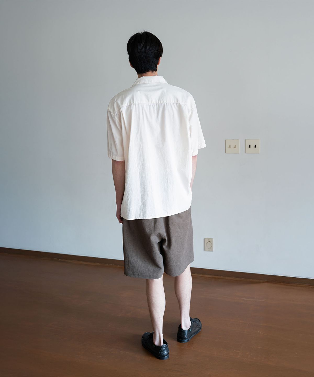 블랭크룸(BLANKROOM) 행크 린넨 밴딩 숏츠_DUSTY BROWN