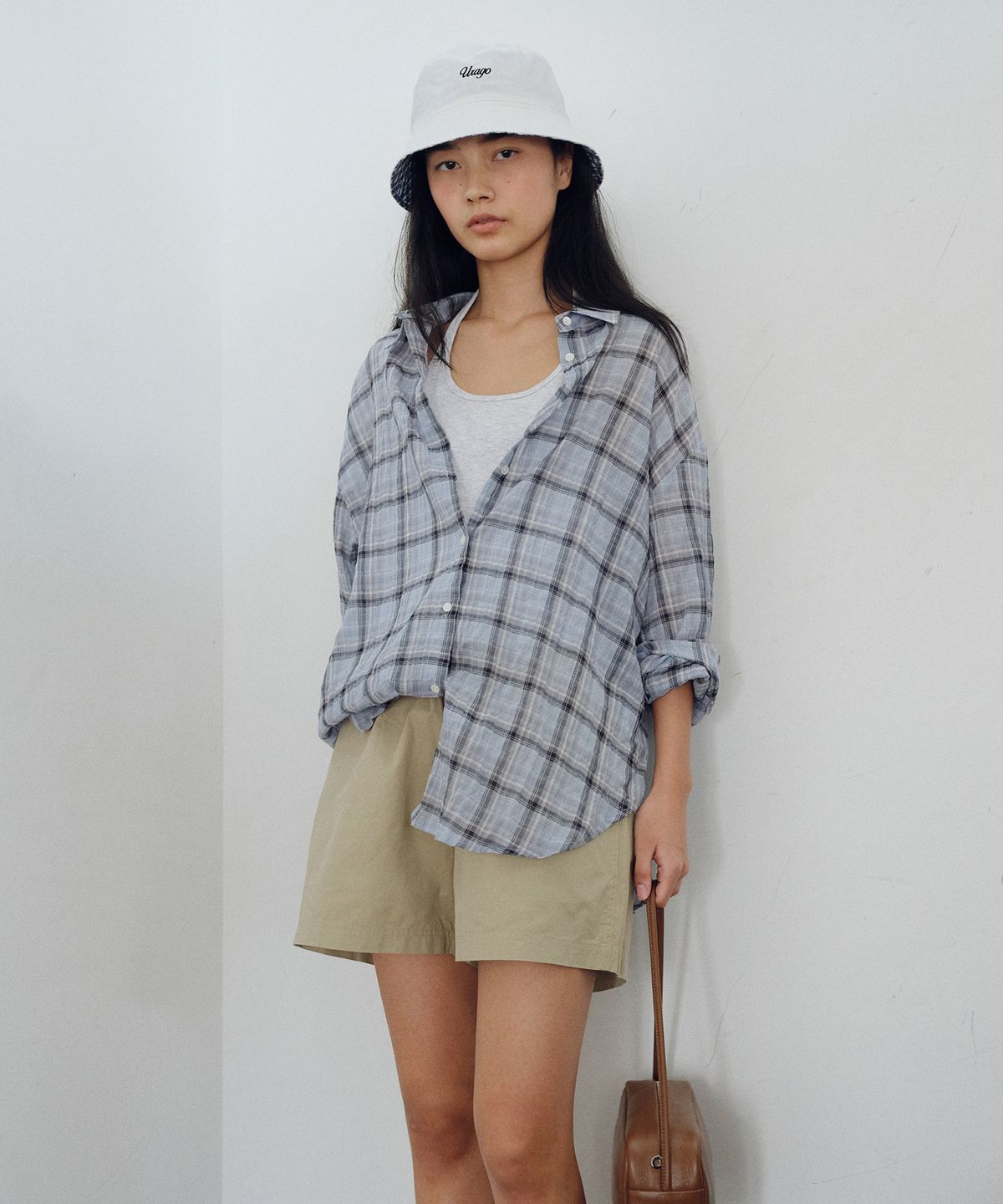 유라고(URAGO) Wrinkle check shirt