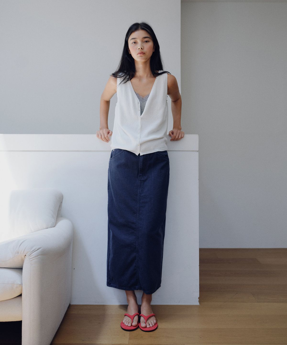 유라고(URAGO) Button-up knit vest