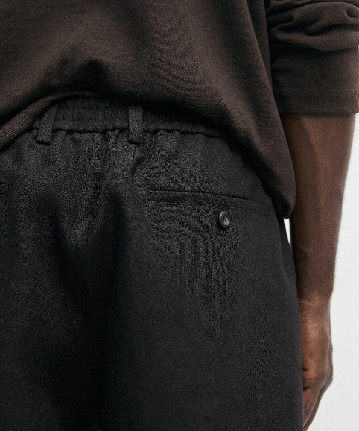 마시모두띠(MASSIMO DUTTI) 100% 린넨 버뮤다 쇼츠