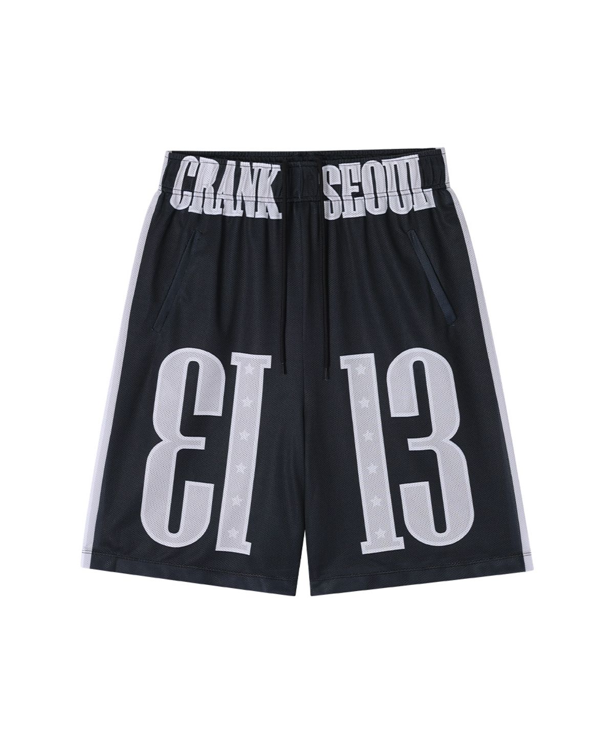 크랭크(CRANK) 13 메쉬 복서 쇼츠_블랙
