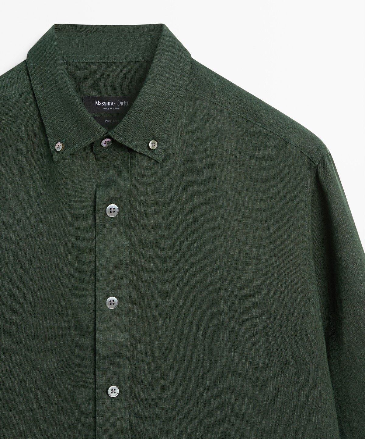 마시모두띠(MASSIMO DUTTI) 100% 린넨 레귤러핏 셔츠