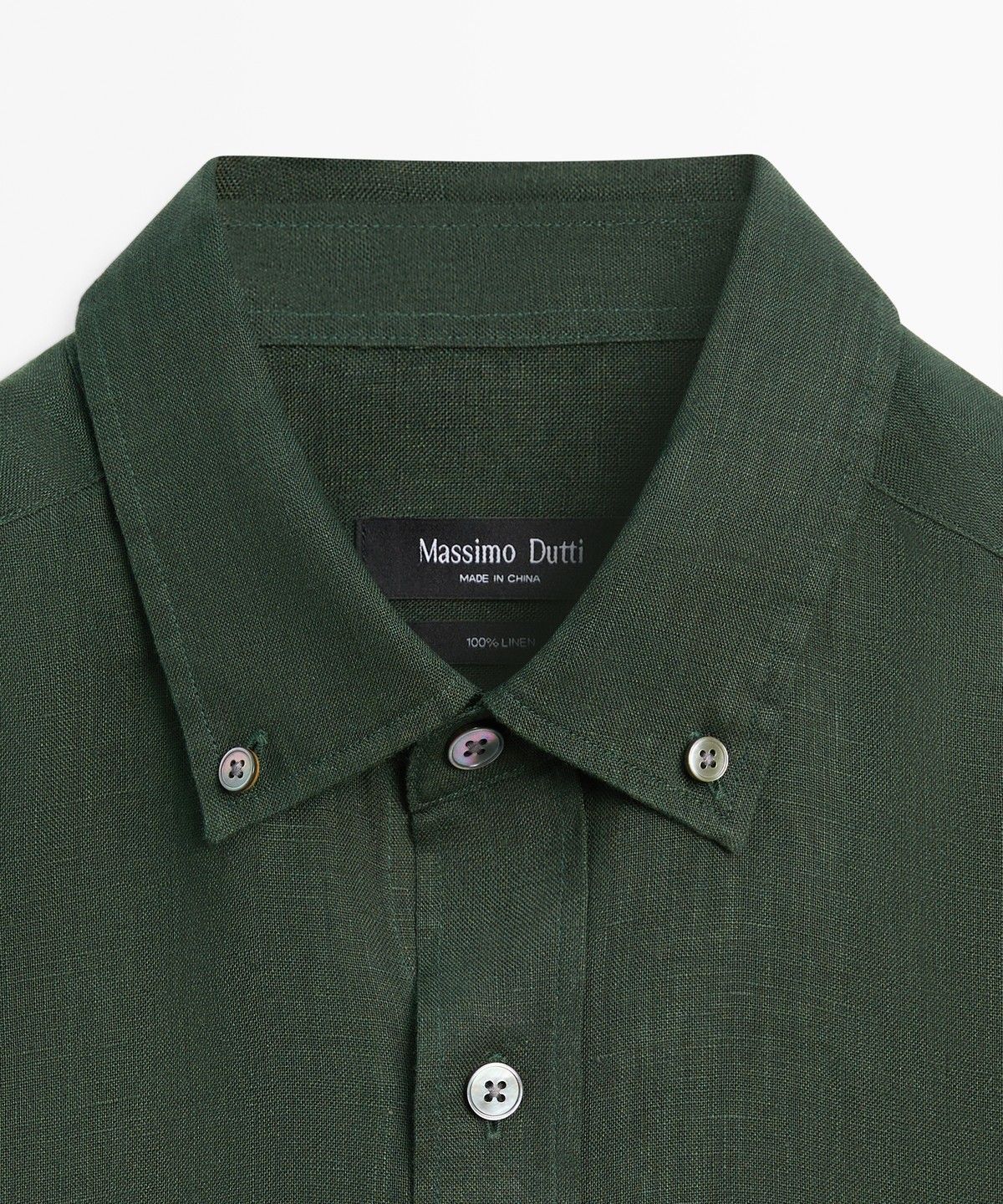 마시모두띠(MASSIMO DUTTI) 100% 린넨 레귤러핏 셔츠