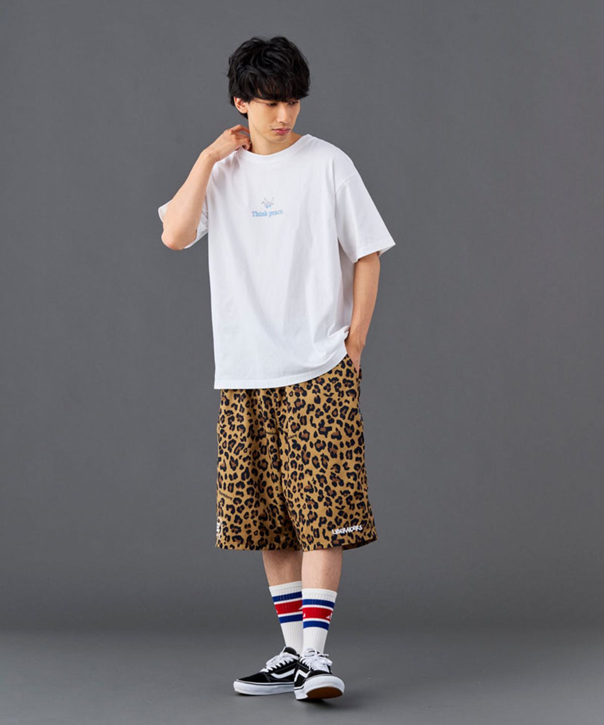 찬스클로딩(CHANCE CLOTHING) NYLON HALF SHORTS - LEOPARD