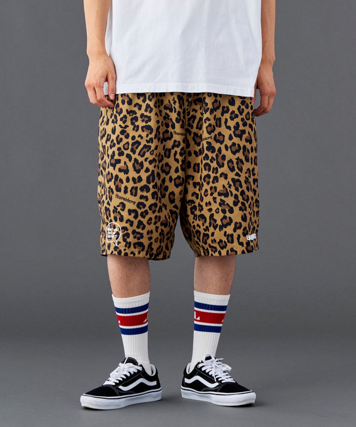찬스클로딩(CHANCE CLOTHING) NYLON HALF SHORTS - LEOPARD
