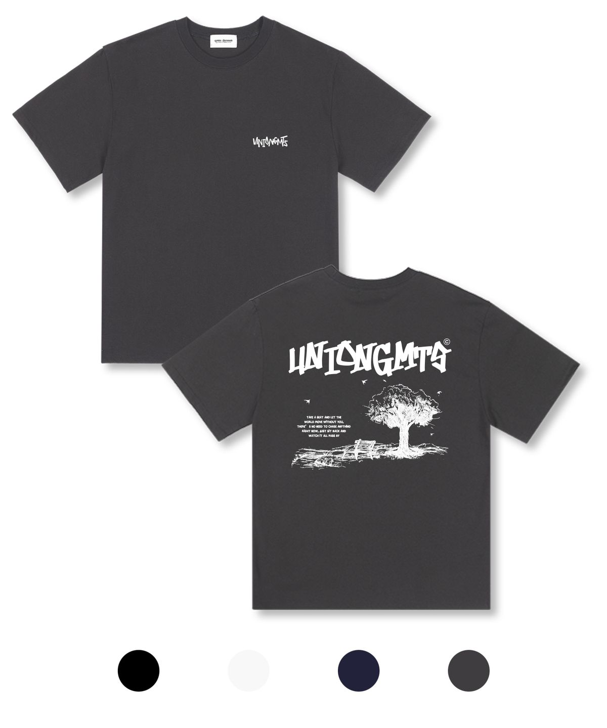 유니온가먼츠(UNION GARMENTS) 블룸라이트 오버핏 반팔 티셔츠 4COLOR