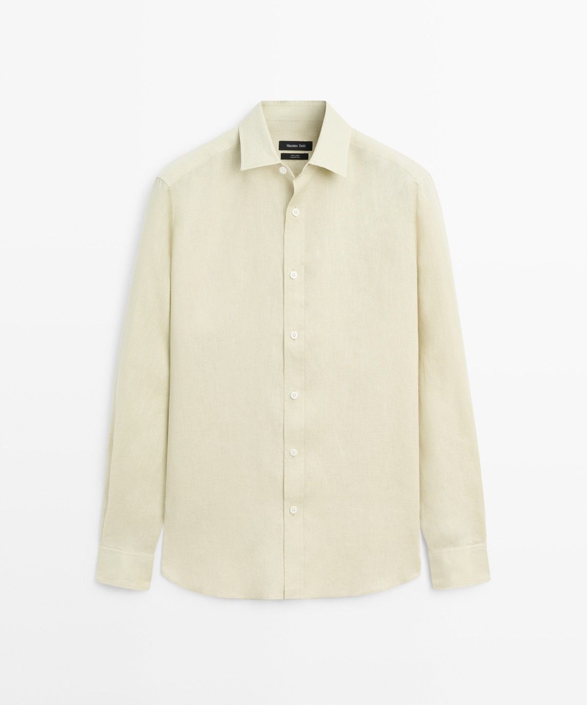 마시모두띠(MASSIMO DUTTI) 100% 린넨 슬림 핏 셔츠
