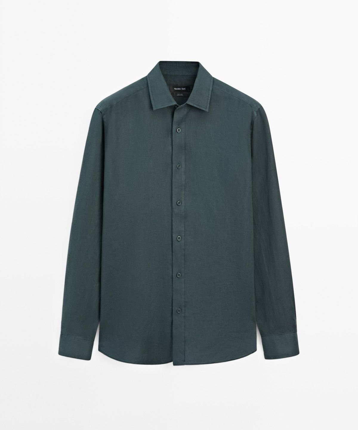 마시모두띠(MASSIMO DUTTI) 100% 린넨 슬림 핏 셔츠