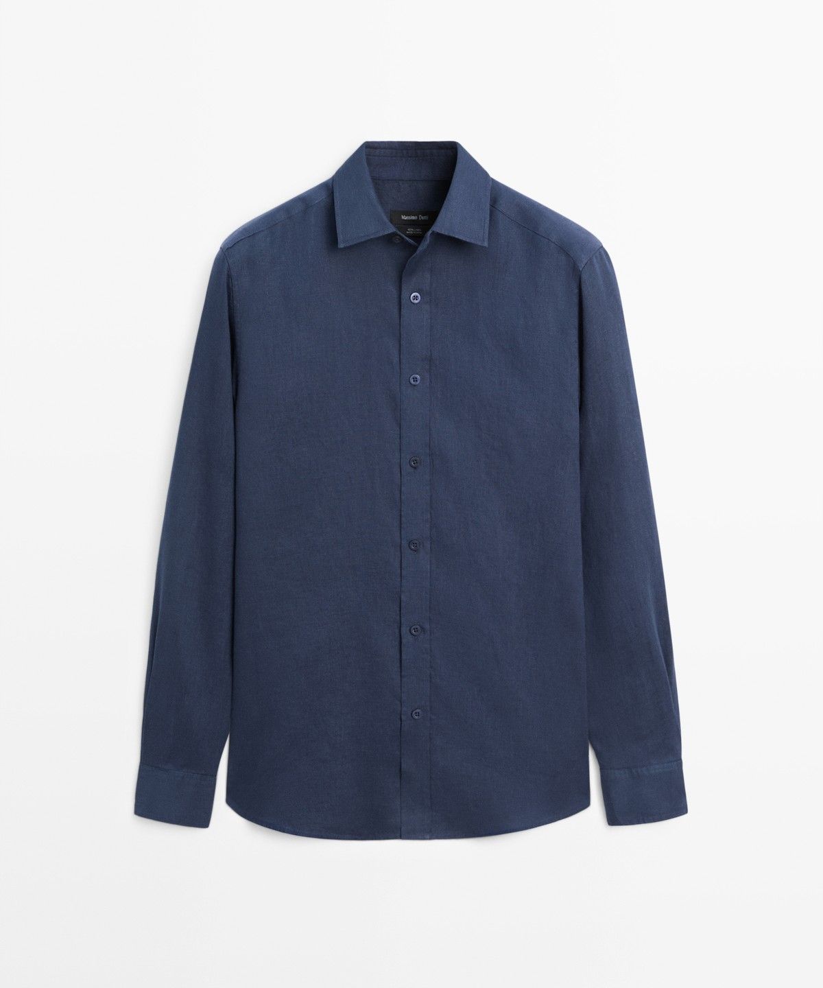 마시모두띠(MASSIMO DUTTI) 100% 린넨 슬림 핏 셔츠