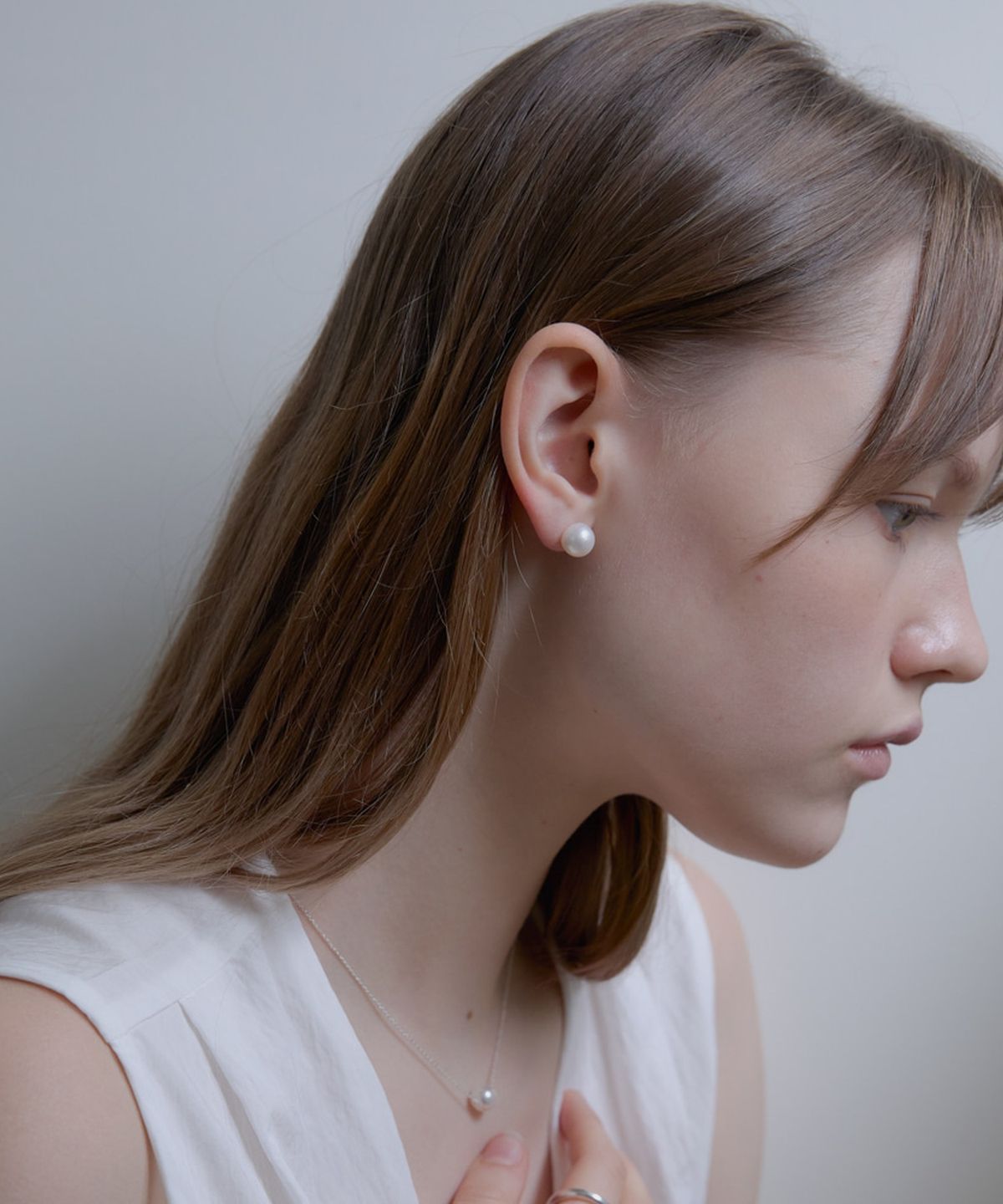 올은(ALLEUN) 14K 담수 진주 귀걸이 3mm 4mm 5mm 6mm 8mm 10mm 12mm