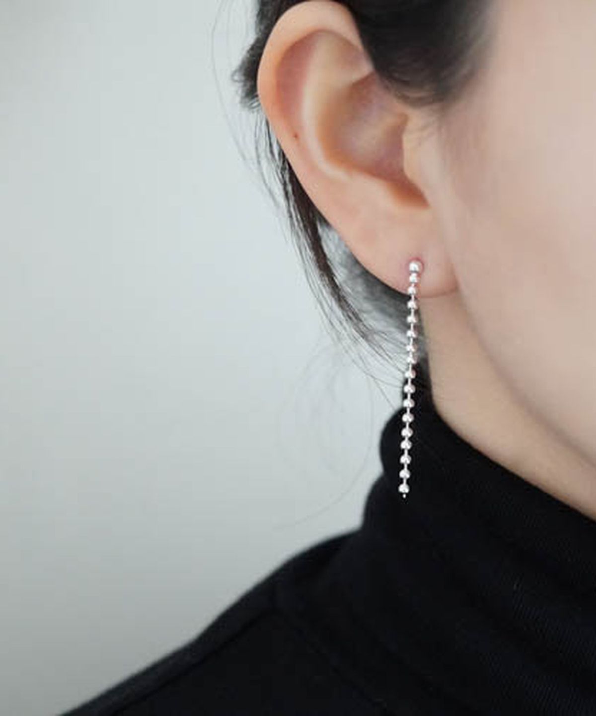 올은(ALLEUN) 실버925 2.5MM 은볼 드롭 은 귀걸이