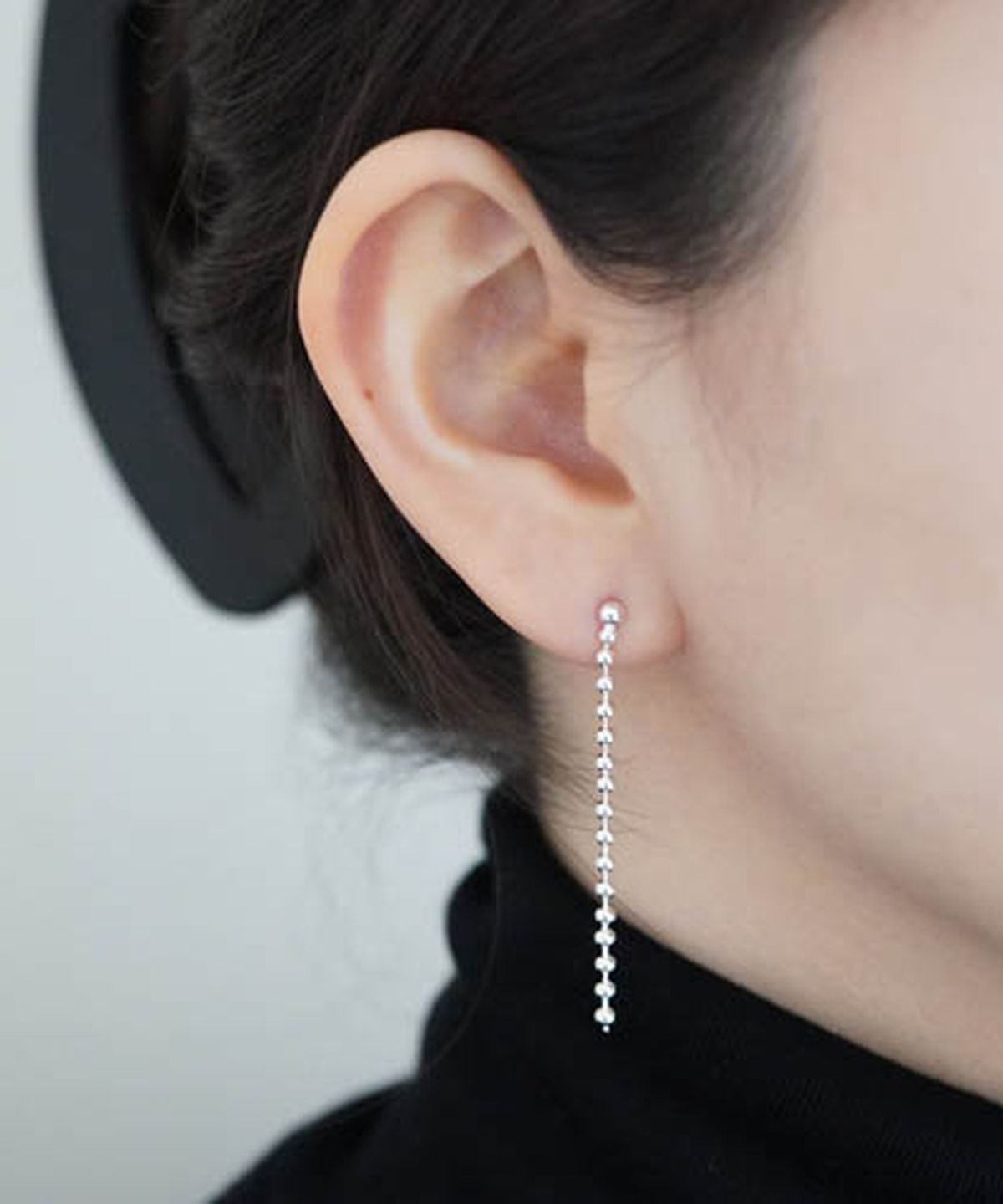 올은(ALLEUN) 실버925 2.5MM 은볼 드롭 은 귀걸이