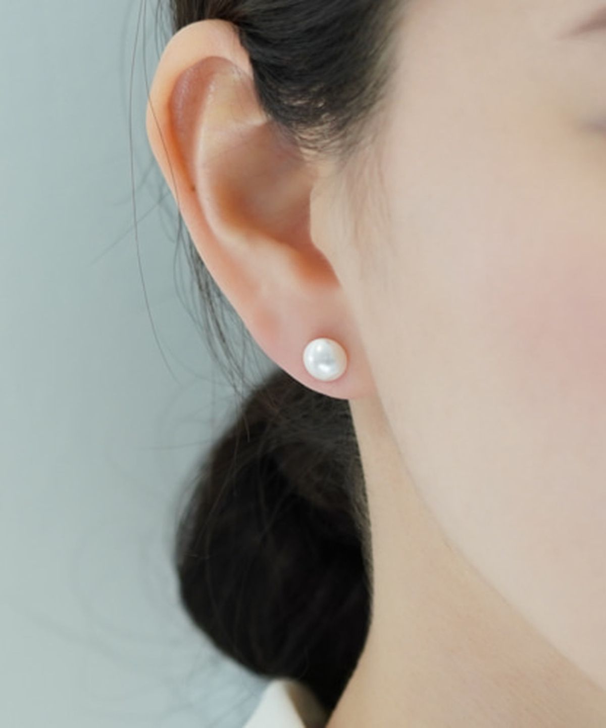 올은(ALLEUN) 스와로브스키 진주 볼록 귀걸이 실버925 8mm 10mm