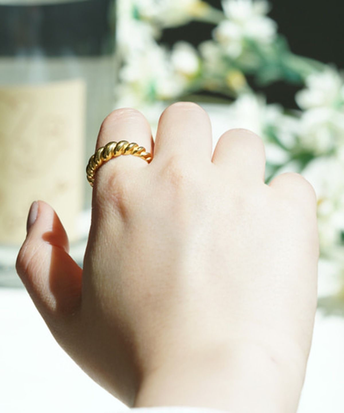 올은(ALLEUN) 실버925 엄지 꼬임 볼드 은 반지