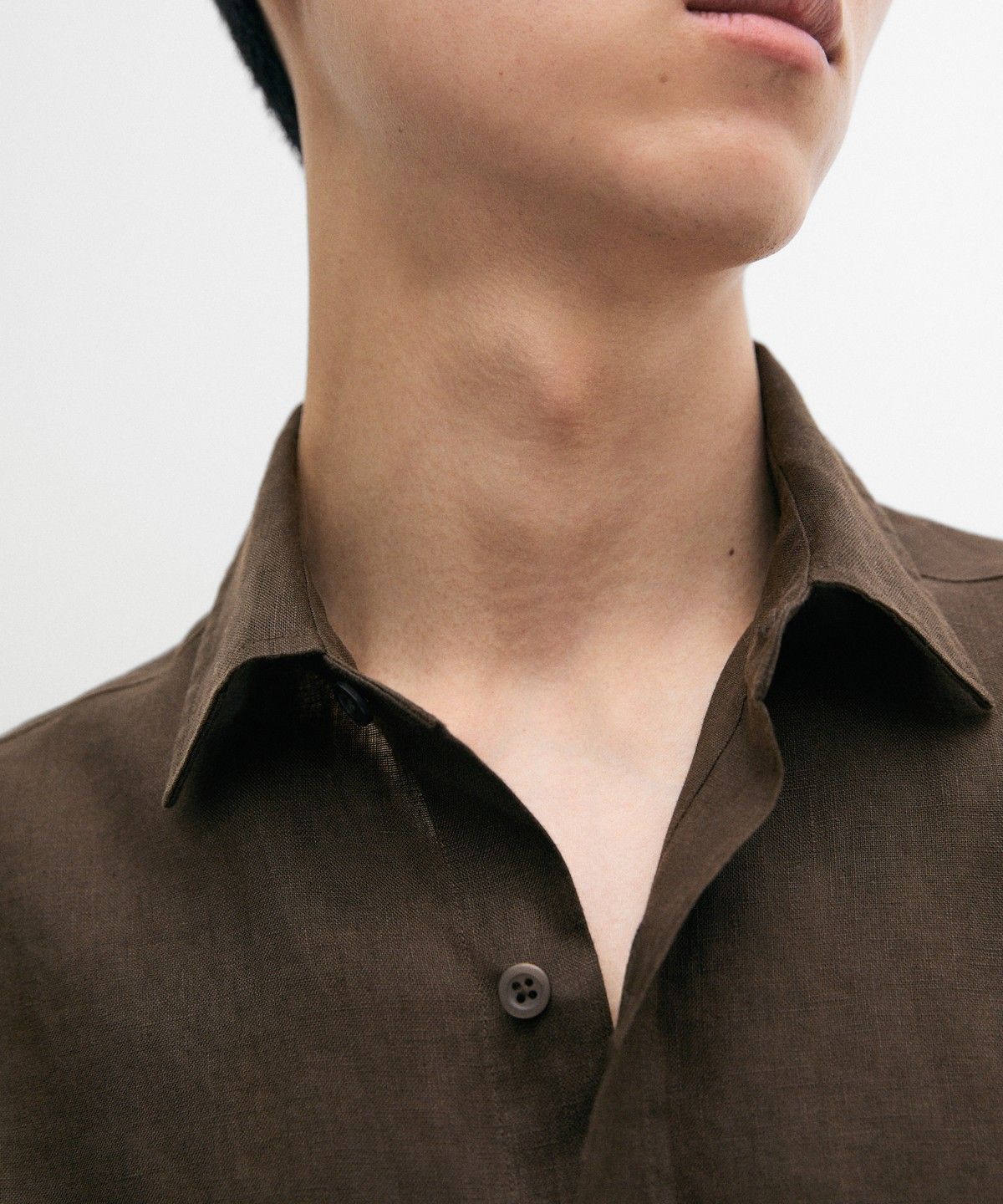 마시모두띠(MASSIMO DUTTI) 슬림 핏 100% 린넨 셔츠