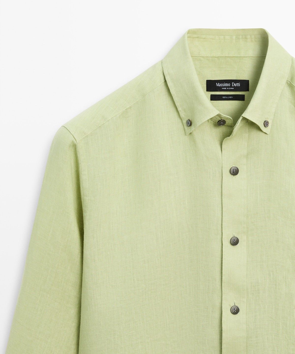 마시모두띠(MASSIMO DUTTI) 100% 린넨 레귤러핏 셔츠