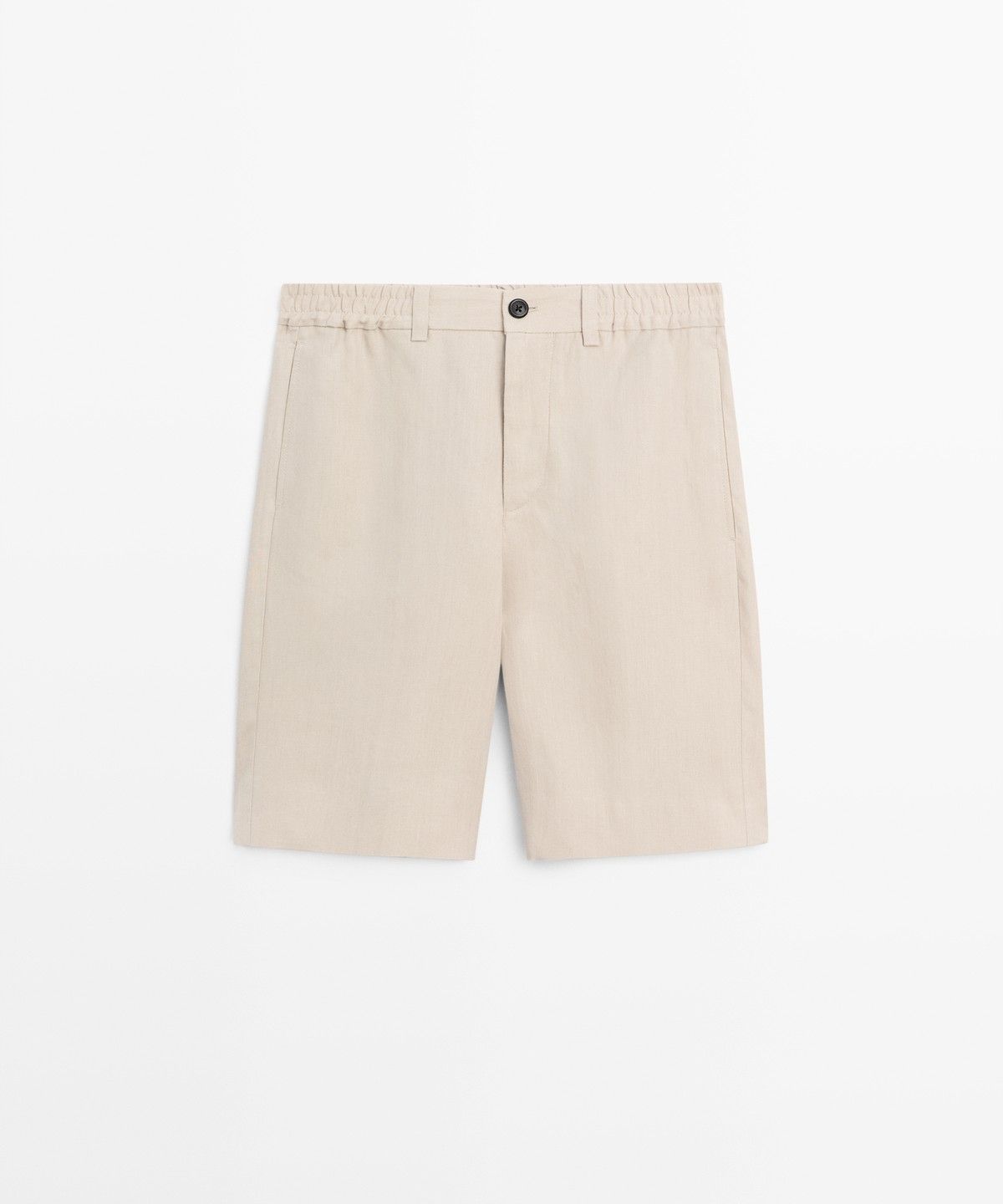 마시모두띠(MASSIMO DUTTI) 100% 린넨 버뮤다 쇼츠
