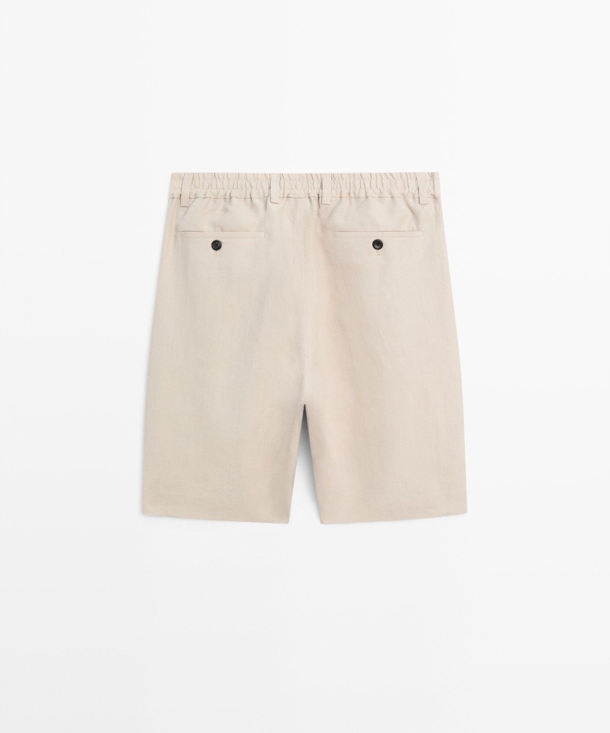 마시모두띠(MASSIMO DUTTI) 100% 린넨 버뮤다 쇼츠