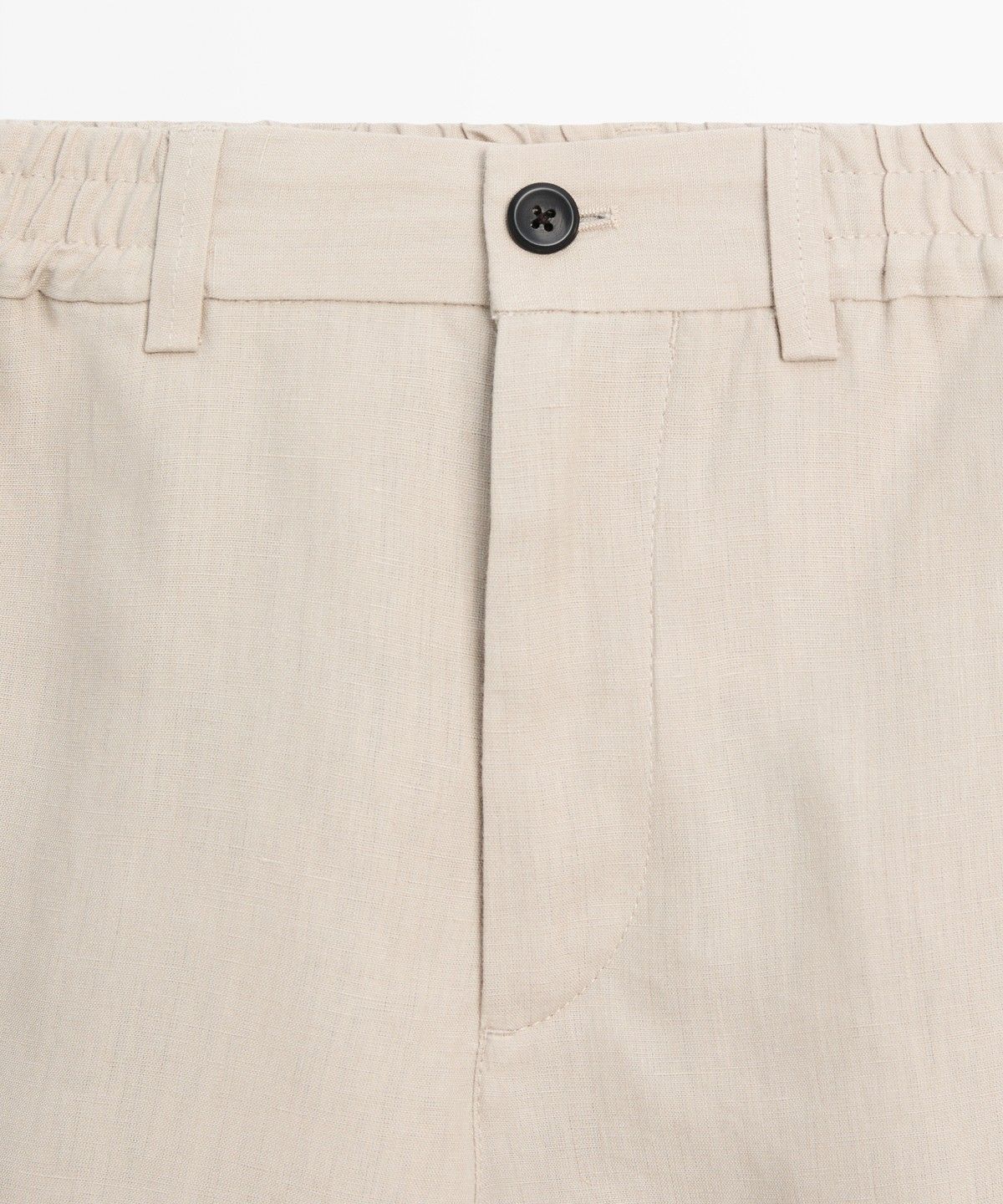 마시모두띠(MASSIMO DUTTI) 100% 린넨 버뮤다 쇼츠
