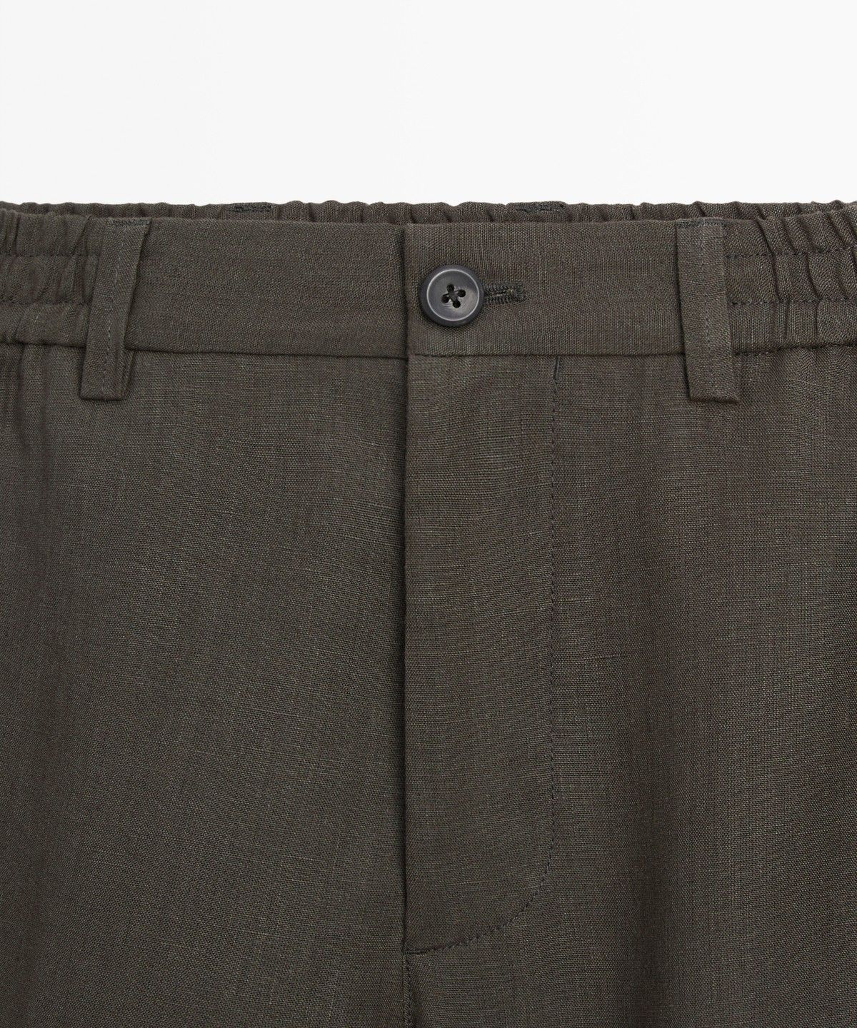 마시모두띠(MASSIMO DUTTI) 100% 린넨 버뮤다 쇼츠