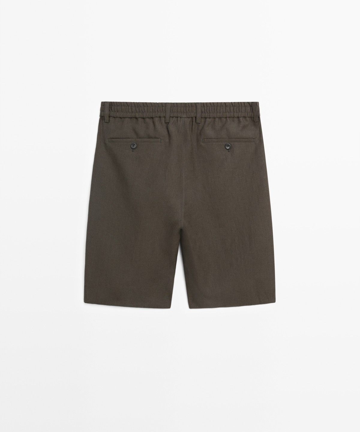 마시모두띠(MASSIMO DUTTI) 100% 린넨 버뮤다 쇼츠