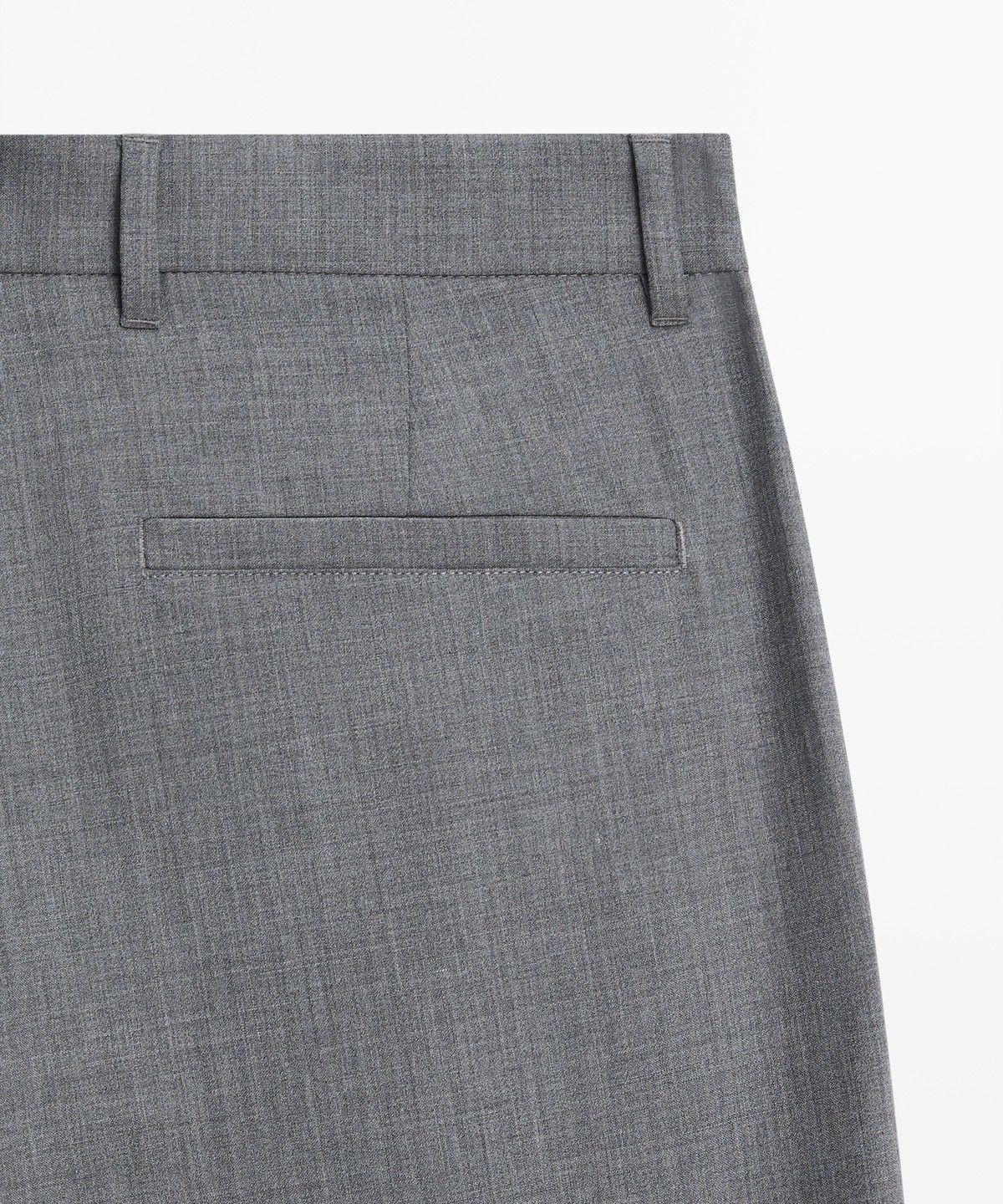 마시모두띠(MASSIMO DUTTI) 릴랙스 핏 핀턱 쿨 울 팬츠