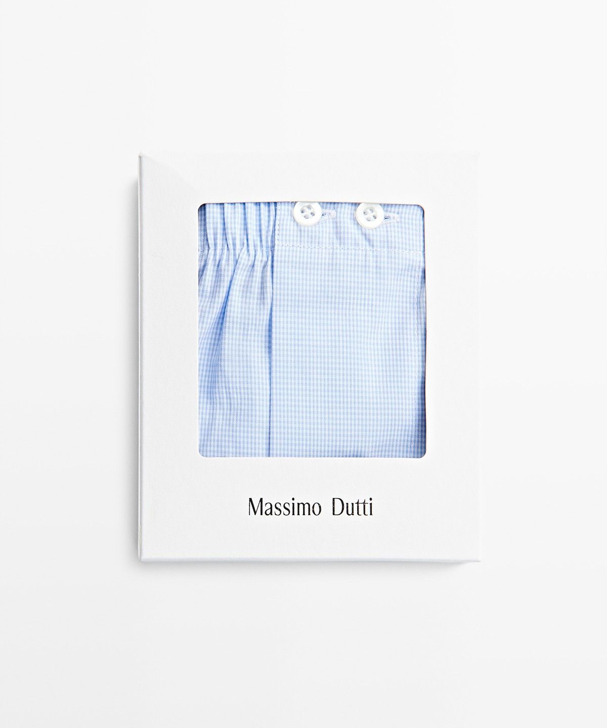 마시모두띠(MASSIMO DUTTI) 100% 코튼 마이크로 체크 팬티