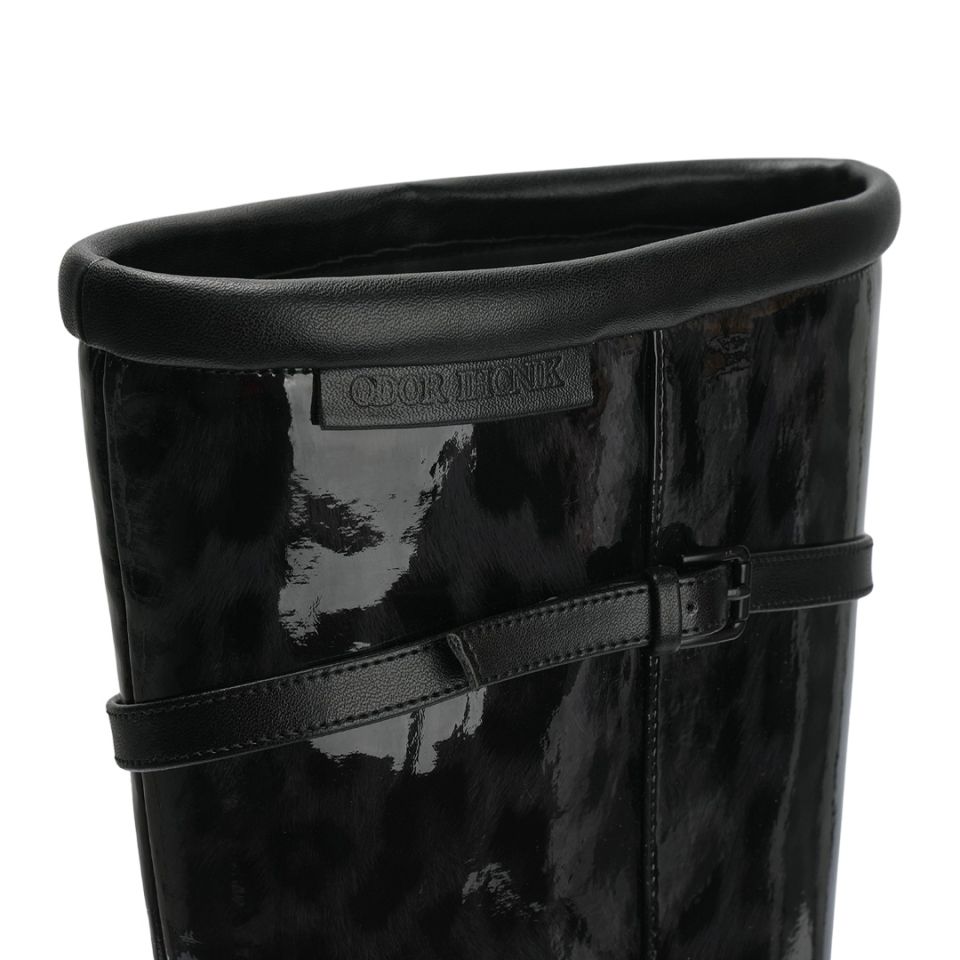 MUSINSA | IHCNIK [X ODOR] Glossy Leopard Rain Boots