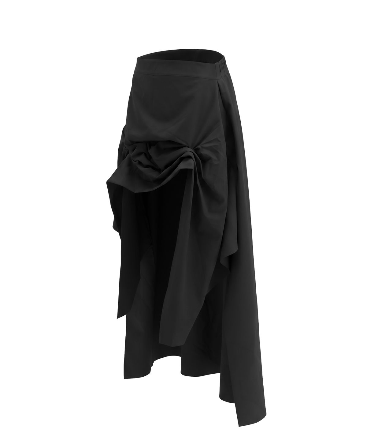 정도(JUNGDO) MULLET TUCK SKIRT . BLACK