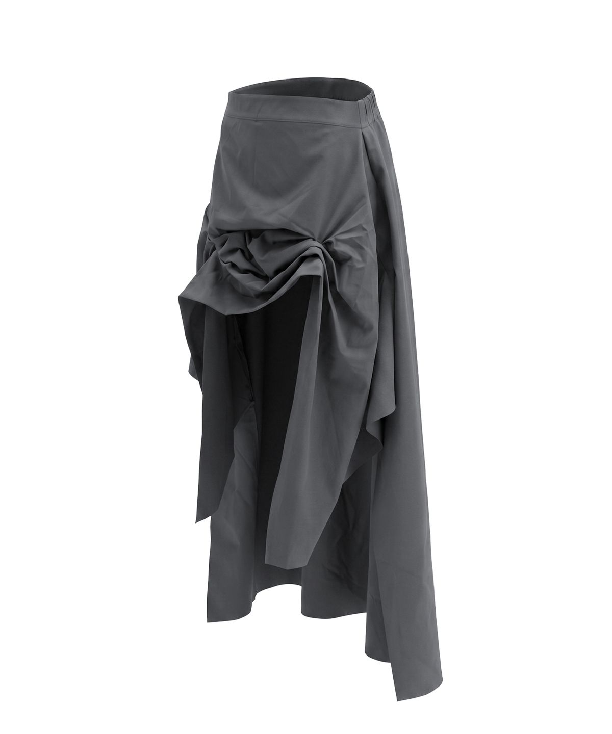 정도(JUNGDO) MULLET TUCK SKIRT . CHARCOAL