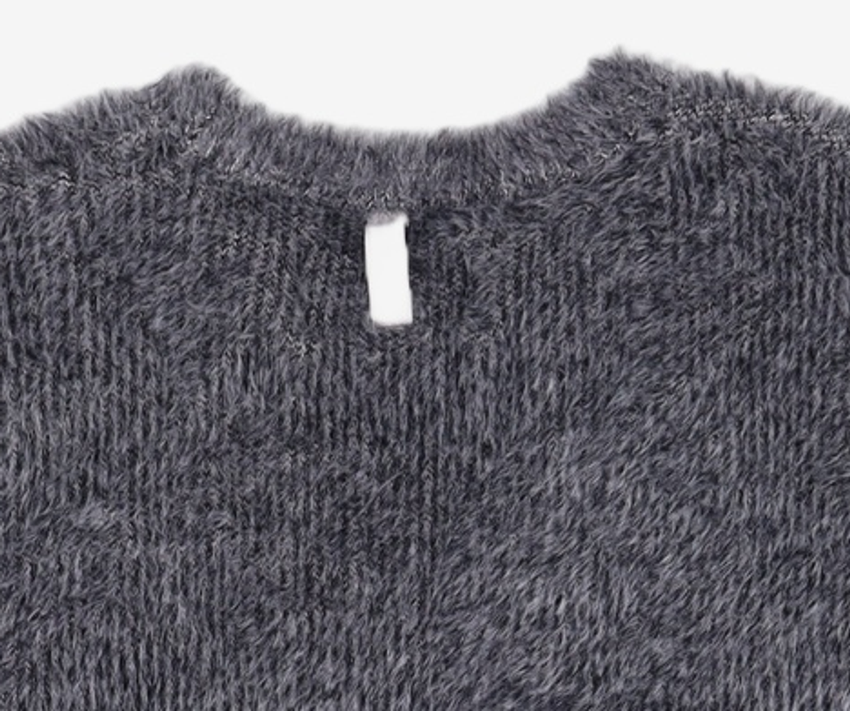 노매뉴얼(NOMANUAL) (시그니처종료)CROPPED HAIRY KNIT - 5 COLOR M