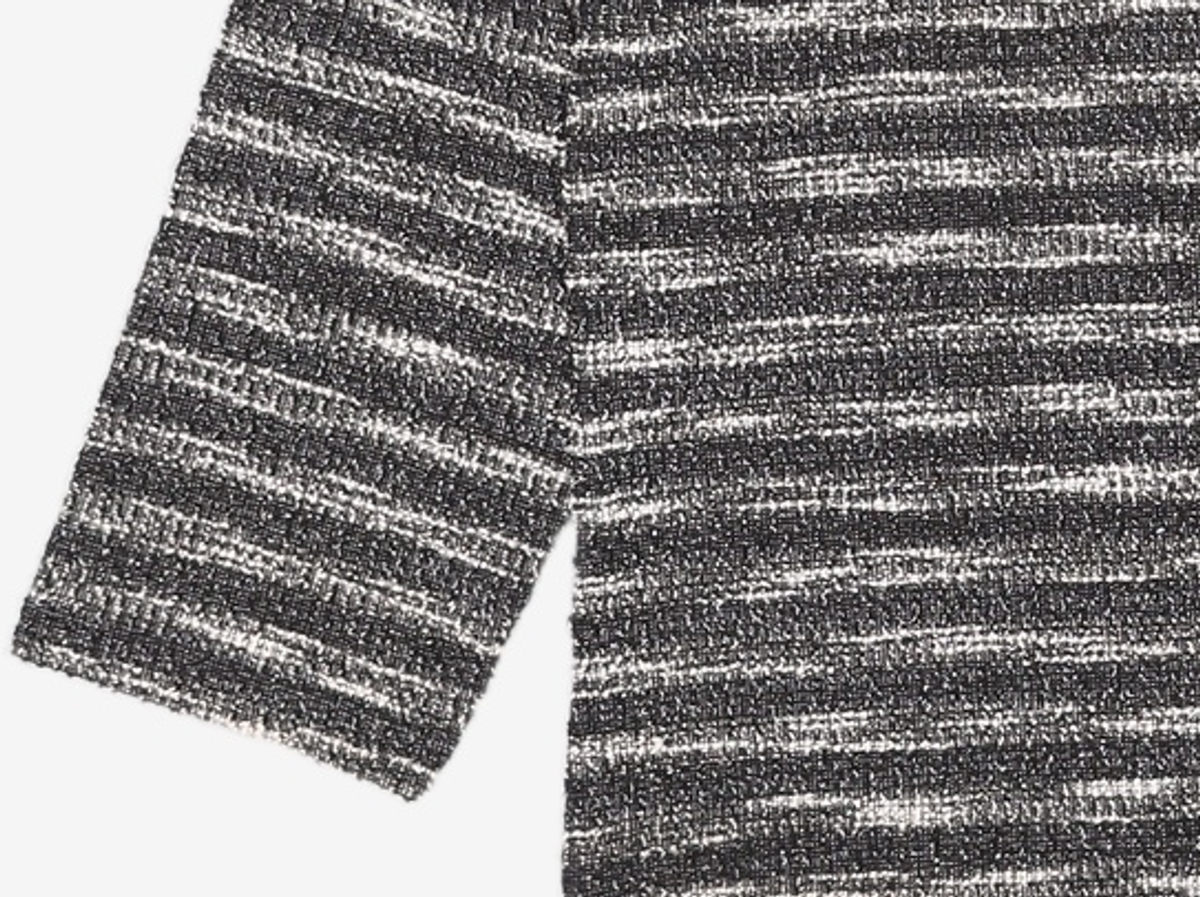 메종미네드(MAISON MINED) MIXED BOUCLE KNIT LONG SLEEVE BLACK M