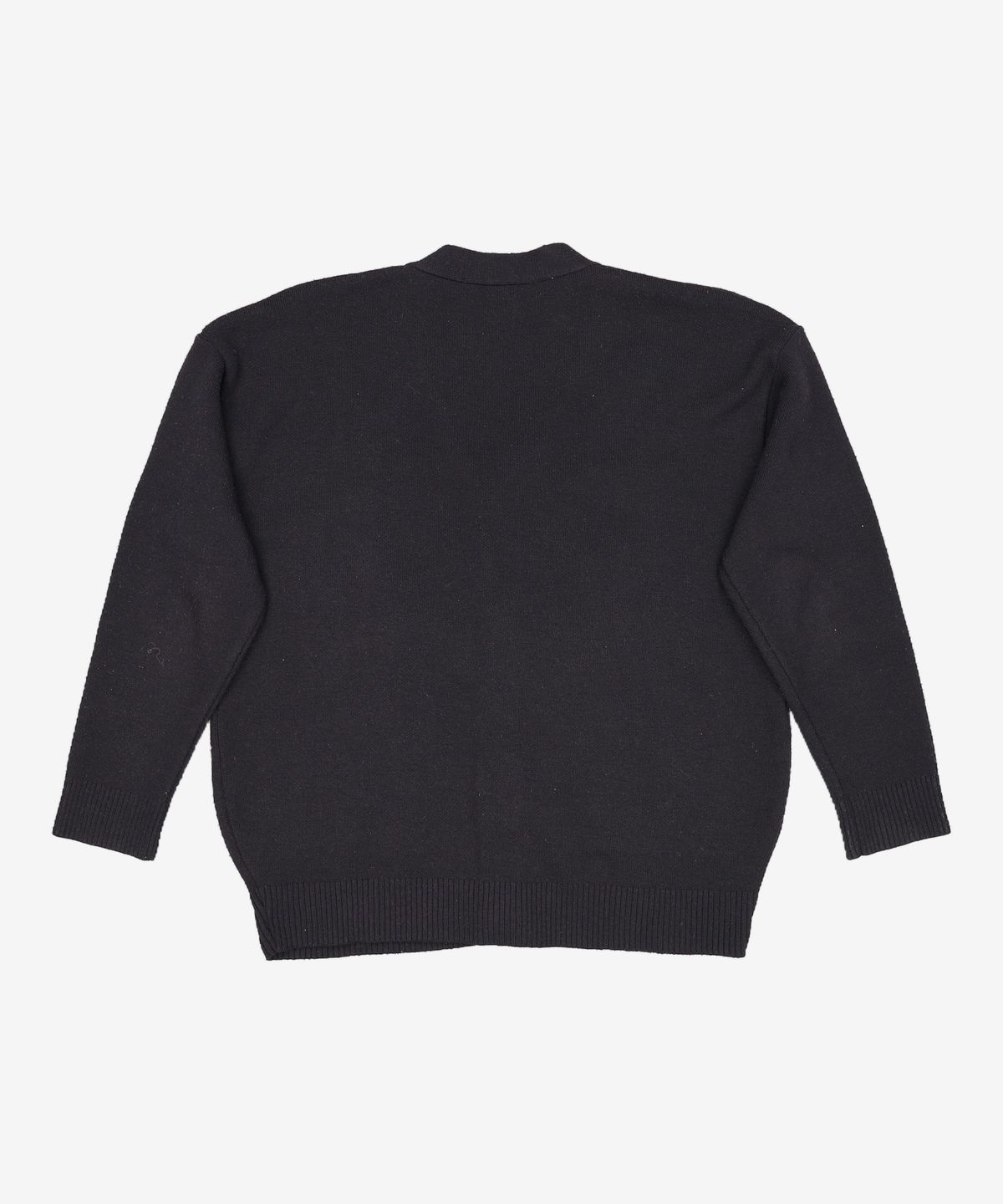 오아이오아이 컬렉션(OIOI COLLECTION) BASIC PATCH KNIT CARDIGAN [BLACK] L
