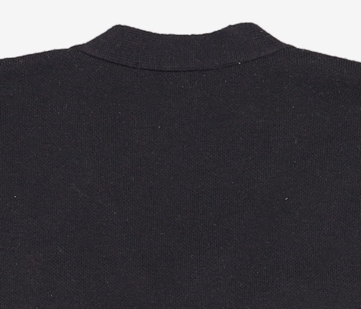 오아이오아이 컬렉션(OIOI COLLECTION) BASIC PATCH KNIT CARDIGAN [BLACK] L