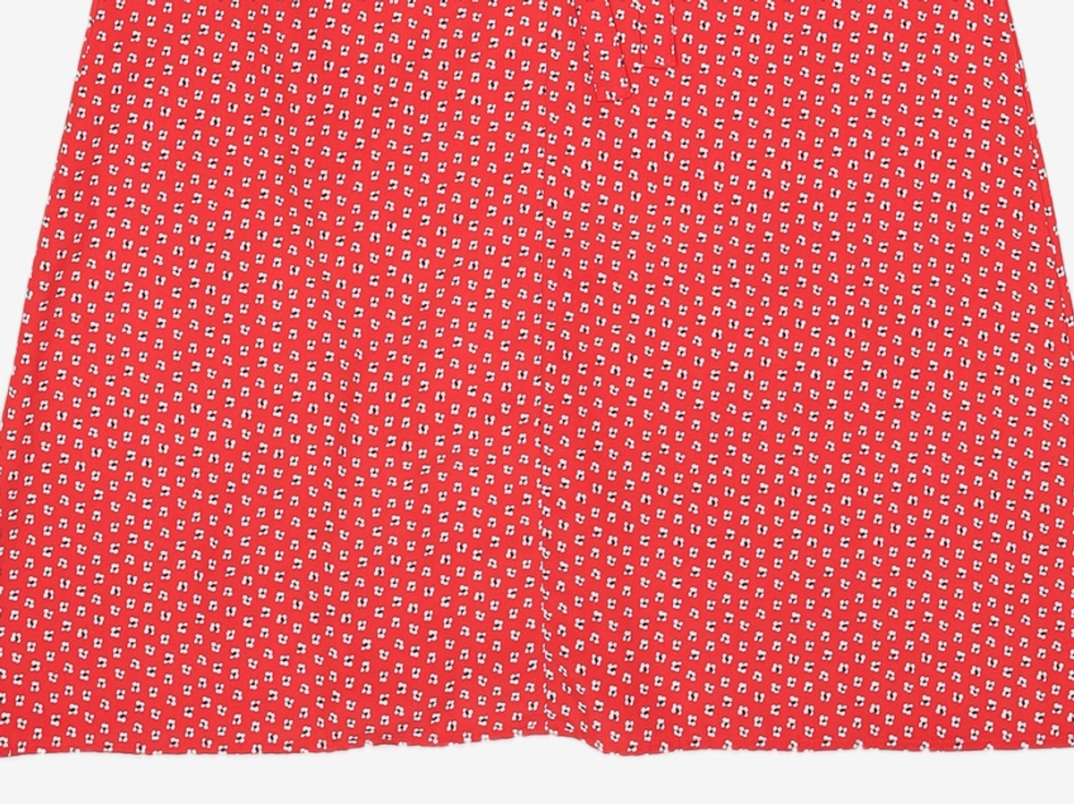 룩캐스트(LOOKAST) 레드 브이넥 프린팅 롱 드레스 / RED V NECK PRINTING LONG DRESS FREE