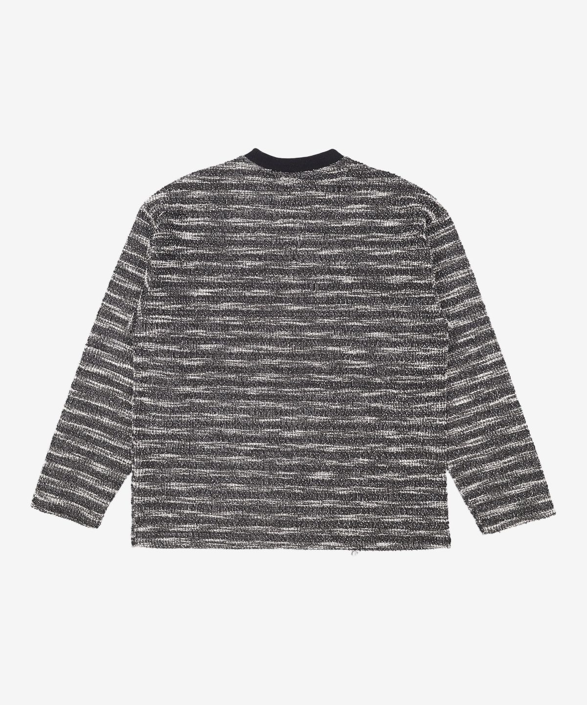 메종미네드(MAISON MINED) MIXED BOUCLE KNIT LONG SLEEVE BLACK