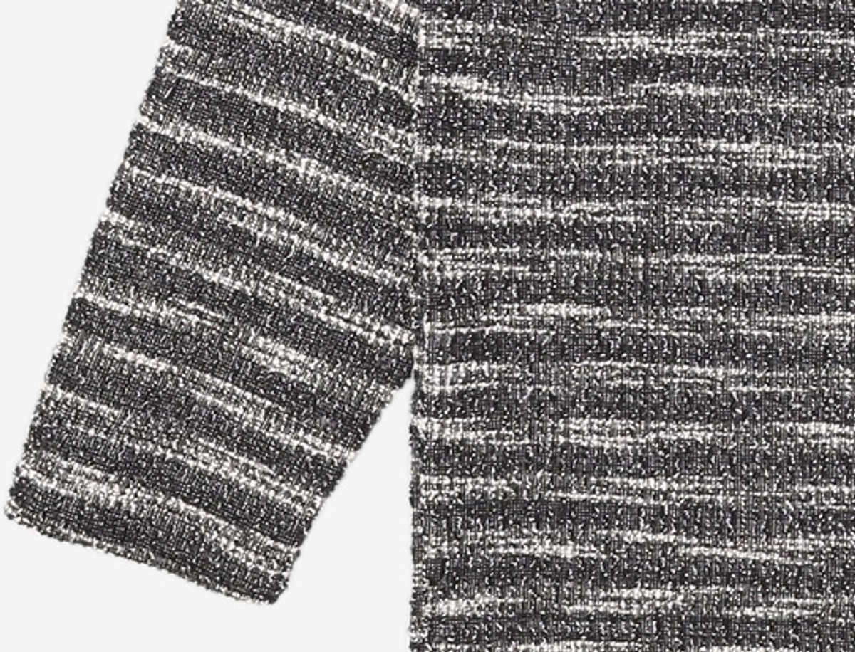 메종미네드(MAISON MINED) MIXED BOUCLE KNIT LONG SLEEVE BLACK