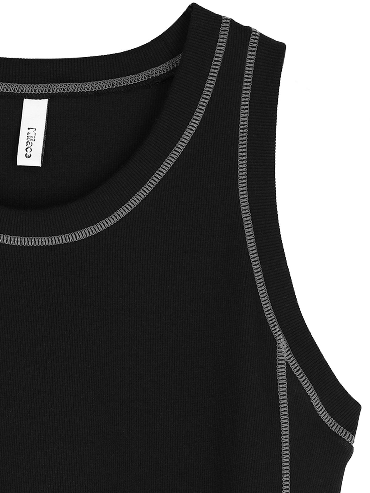 키아세(KIIACE) Cover Tank Top Black