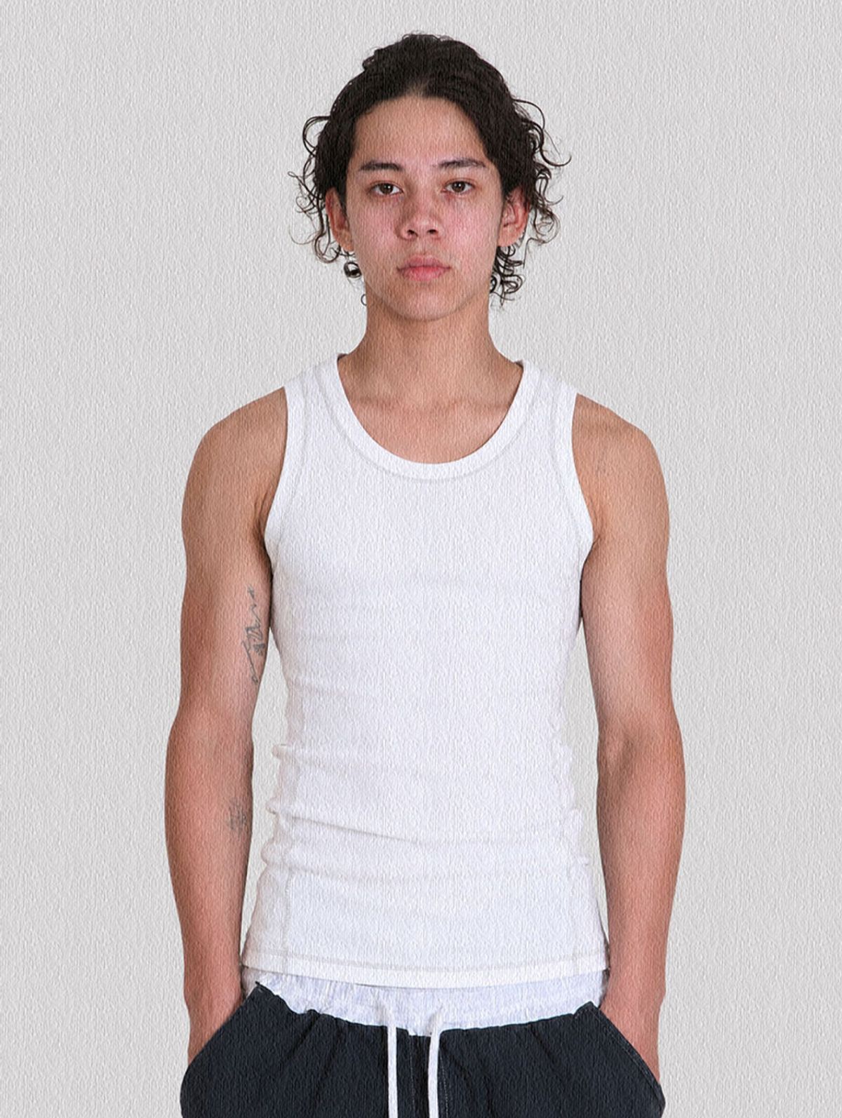 키아세(KIIACE) Cover Tank Top White