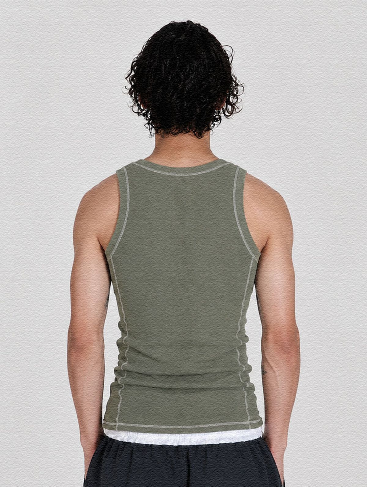 키아세(KIIACE) Cover Tank Top Green