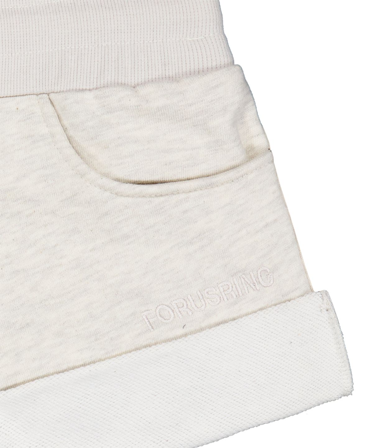 포어링(FORUSRING) Cupid mini sweat shorts (melange ivory)