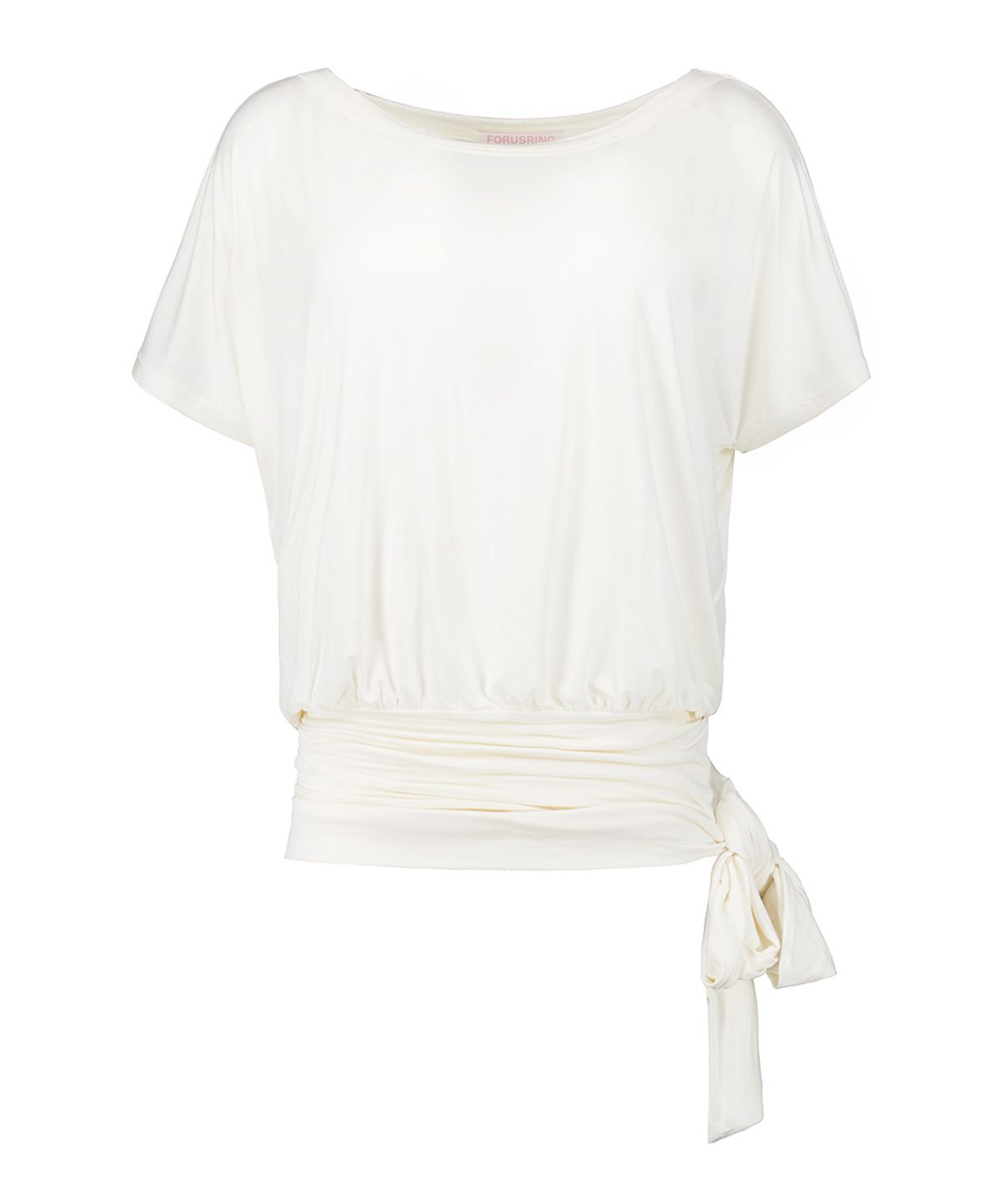 포어링(FORUSRING) Angel-fit ribbon top (white)
