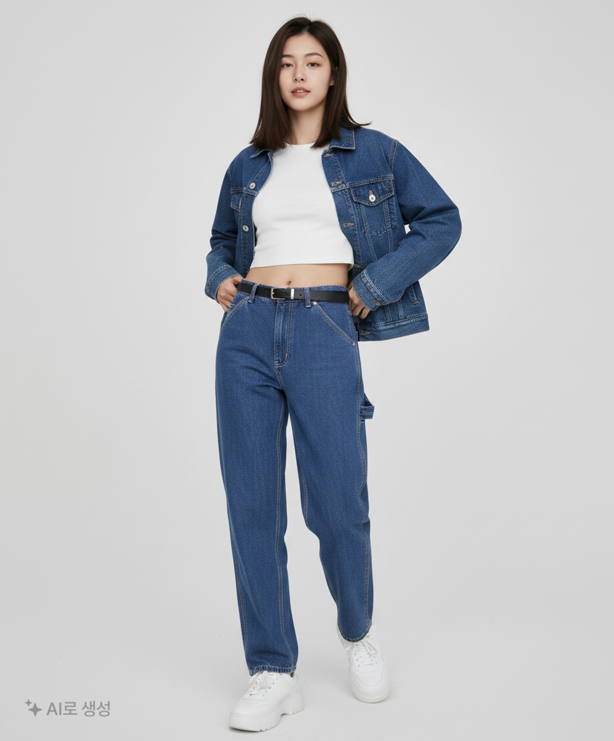 그로브(GROVE) 청/데님 팬츠 S