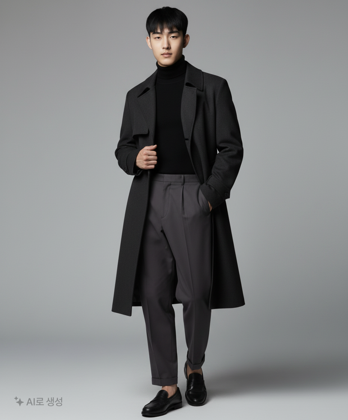 엠비오(MVIO) 블랙 테이퍼드 원턱 슬랙스 MM9721N115 79